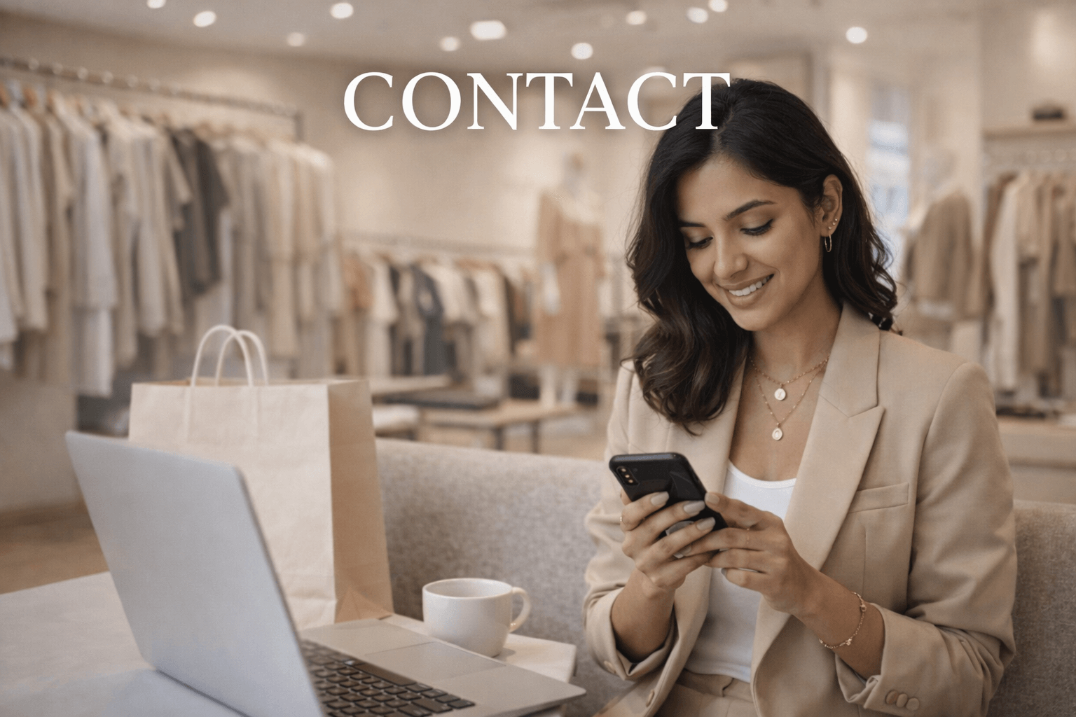 Woman browsing in stylish boutique (1)