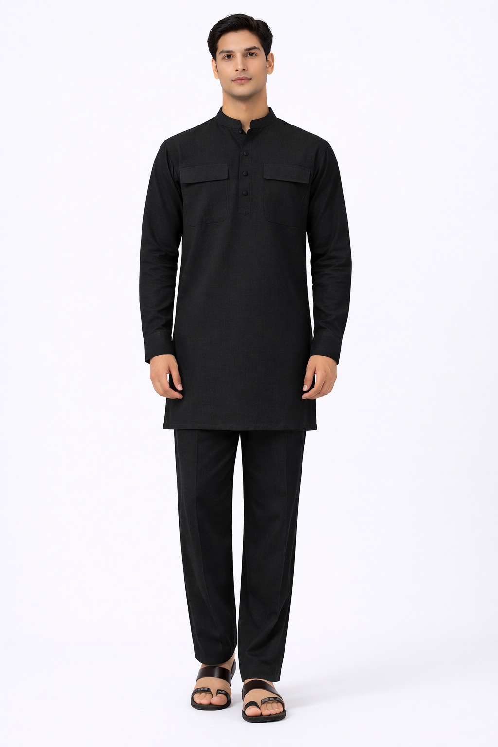 BLACK PREMIUM SHORT KURTA PAJAMA